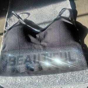 Beautiful Embellished Black Bralette - Women Intimates